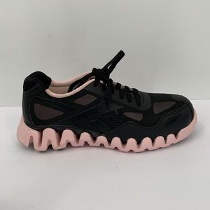 Reebok Zig Pulse work sneakers shoe black pink safety composite toe women 8.5W